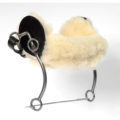 a Sheepskin German hackamore with sheepskin cover